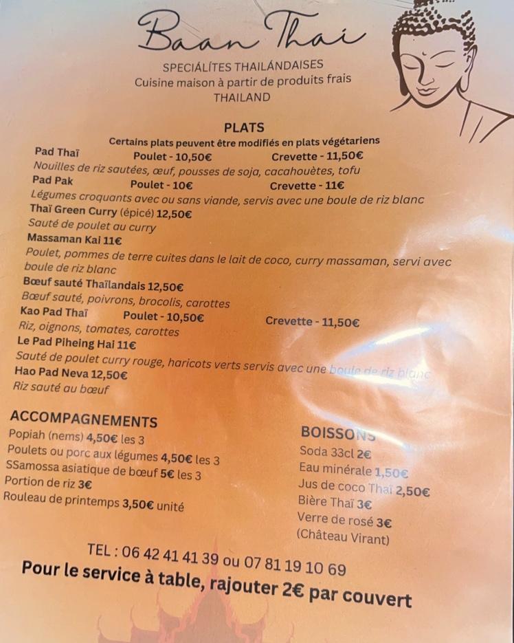 Baan Thai - Menu Image 1